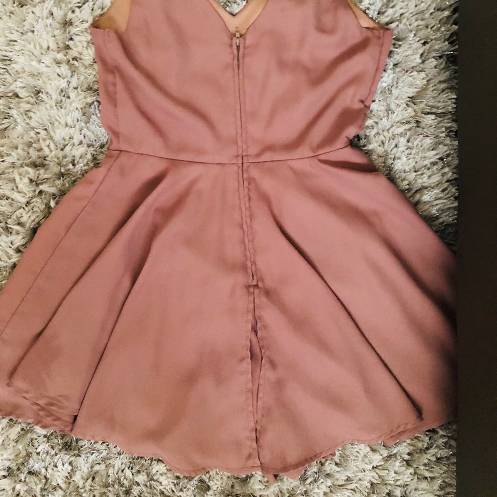 Brown Short Dress Romper - Picture 6 of 8